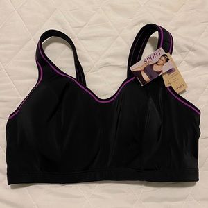 NWT - Sport by Cacique Black Sports Bra